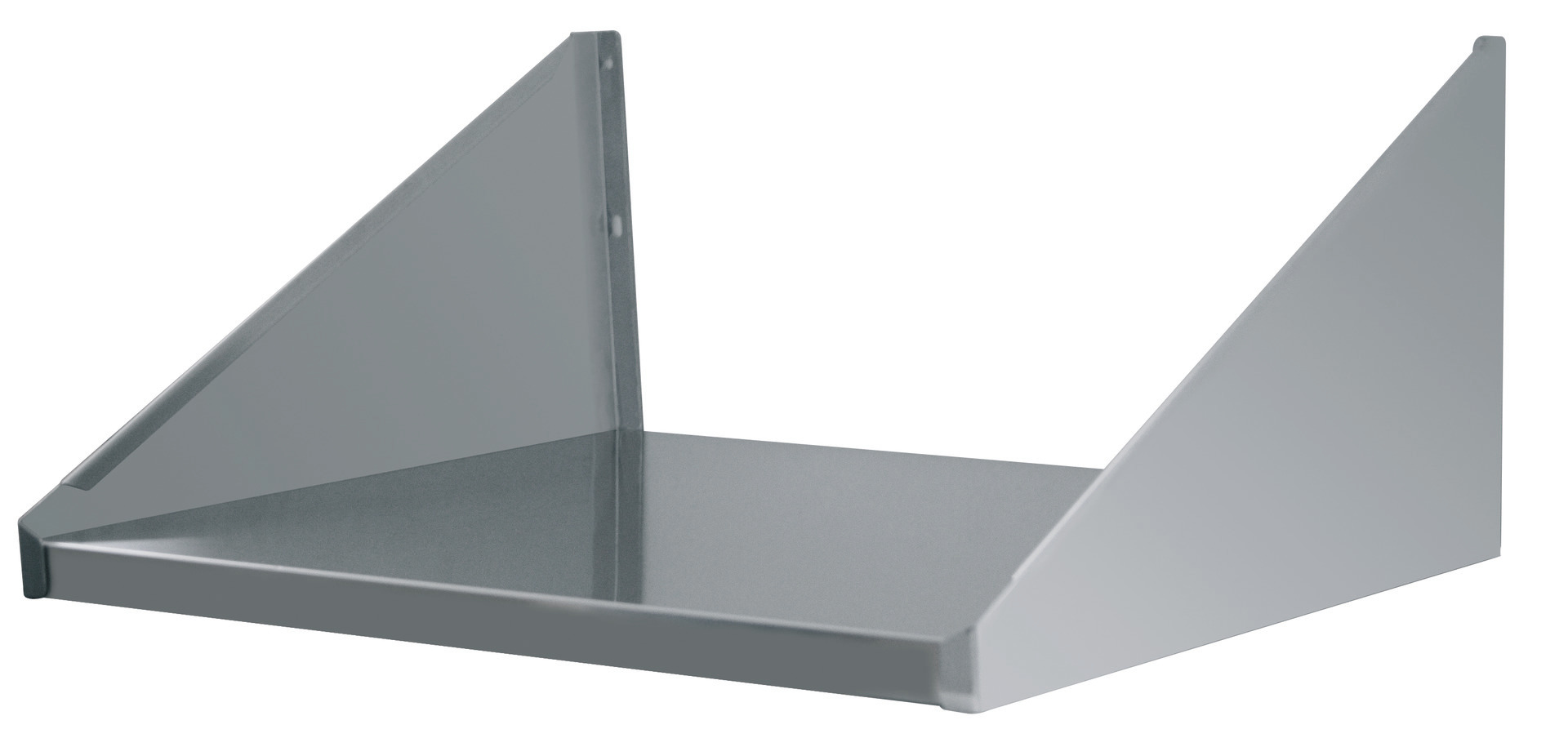 Wandbord für Mikrowelle Edelstahl 550x400