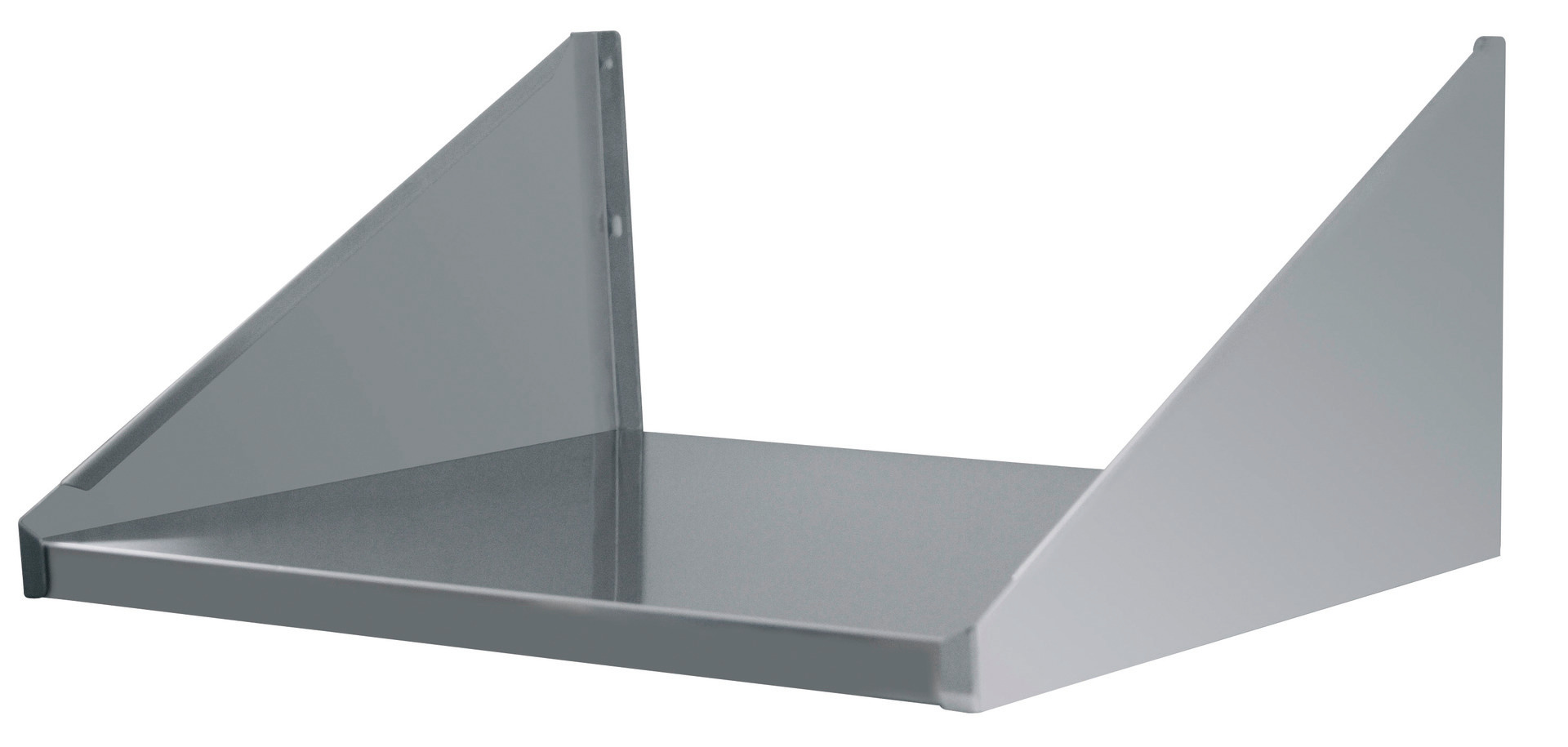 Wandbord Mikrowelle Edelstahl 600x500 mm