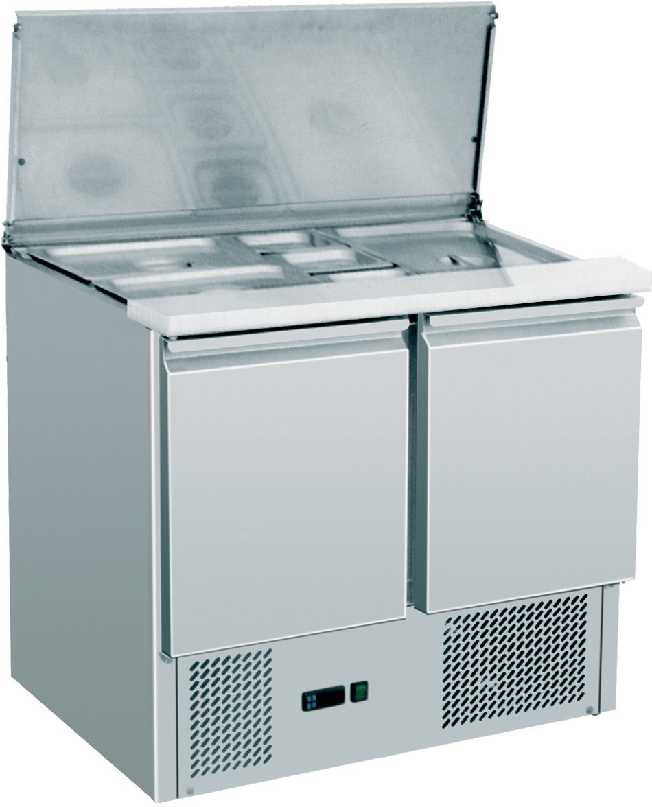 Saladette GN 1/1 2 Türen Topping