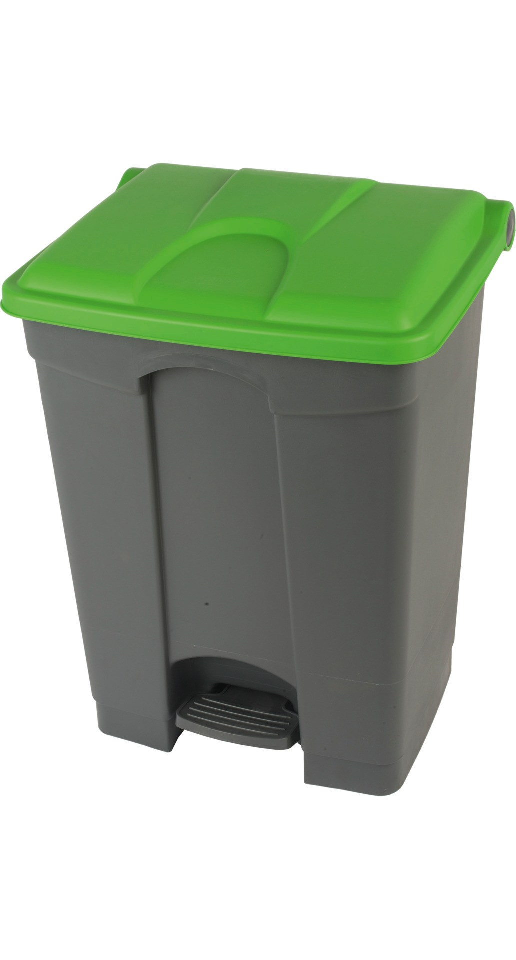 Treteimer 70 l rechteckig grau/grün