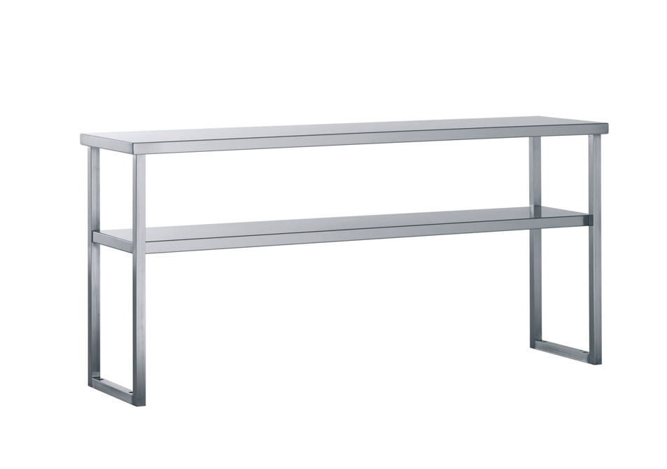 Aufsatzbord Edelstahl, 2 Etagen