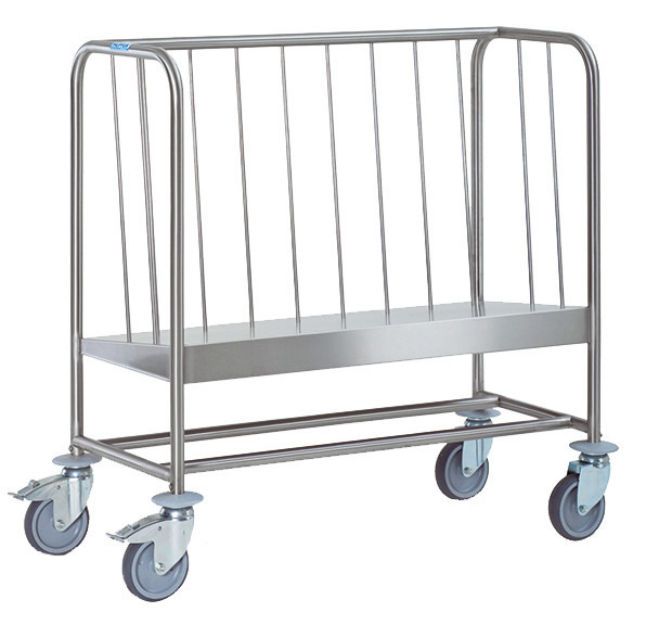 Tellertransportwagen 1-fach, 120 kg, Edelstahl