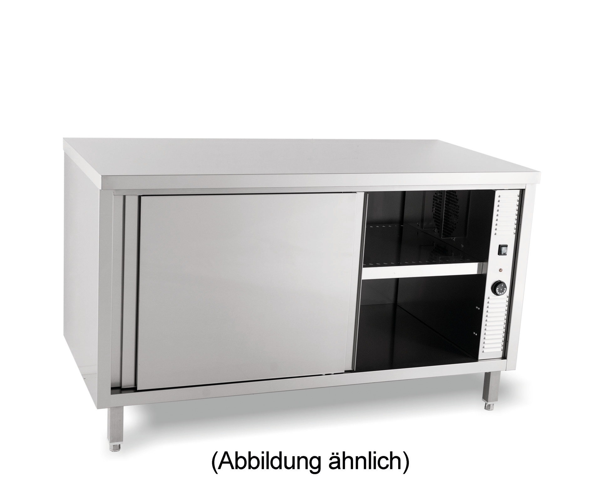 Durchreicheschrank beheizt 1800x600x850mm CNS