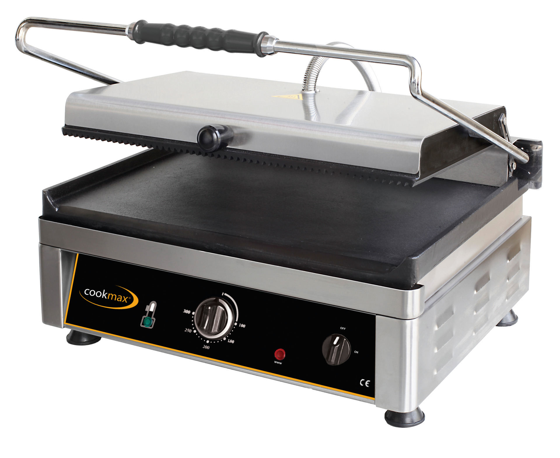 Elektro-Kontaktgrill oben gerillt + unten glatt 510 x 500 x 300 mm