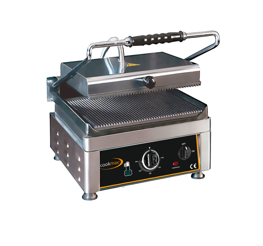 Elektro-Kontaktgrill oben + unten gerillt 280 x 280 x 300 mm