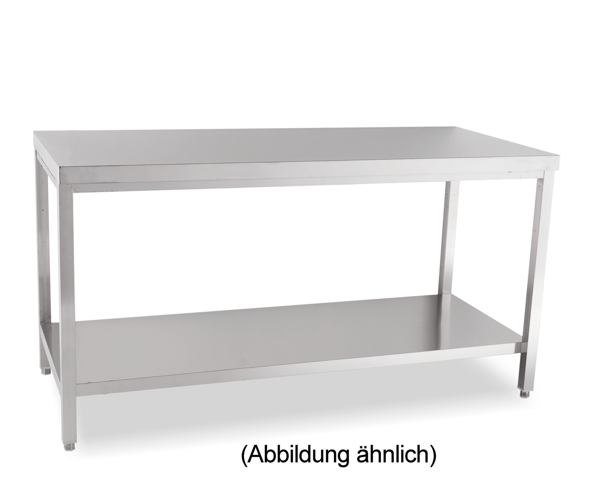 Arbeitstisch verschweißt Ablageboden ohne Aufkantung 1500 x 700 x 850 mm