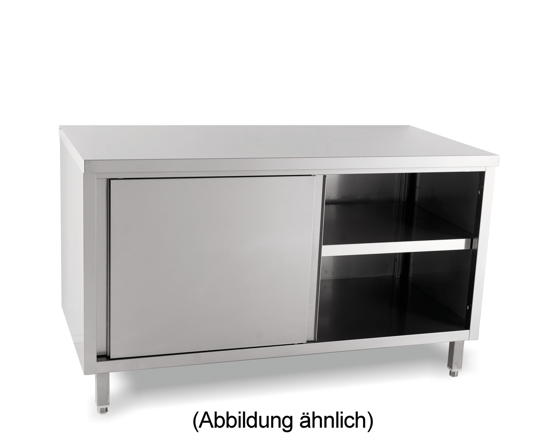 Durchreicheschrank Schiebetüren ohne Aufkantung 1800 x 700 x 850 mm