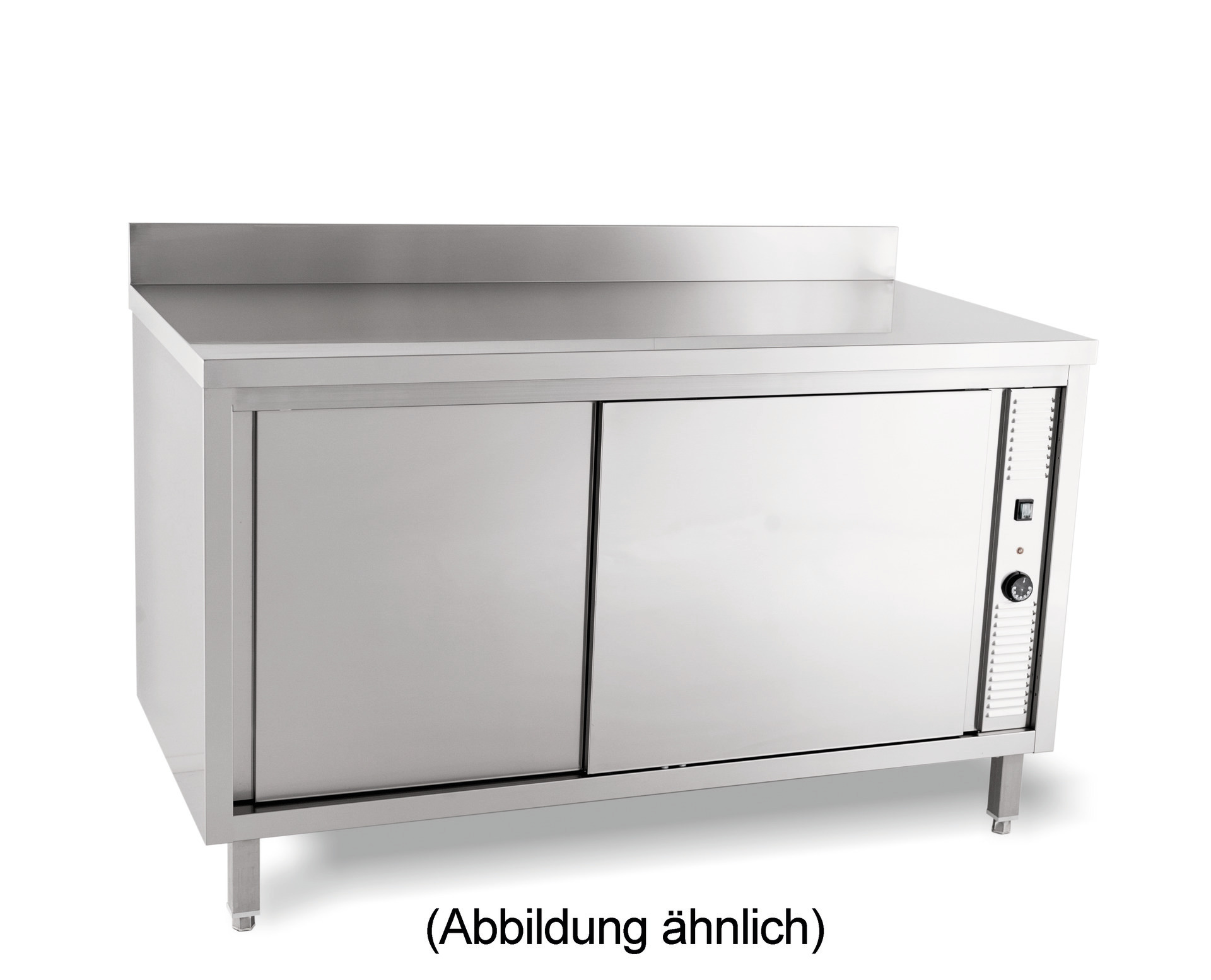 Wärmeschrank Schiebetüren 50 mm Aufkantung 1400 x 700 x 850 mm