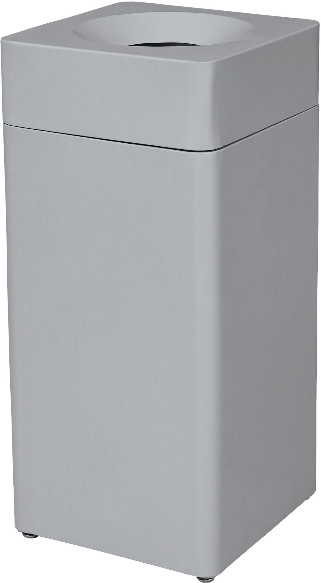 Selbstlöschender Abfalleimer 40 l, grau