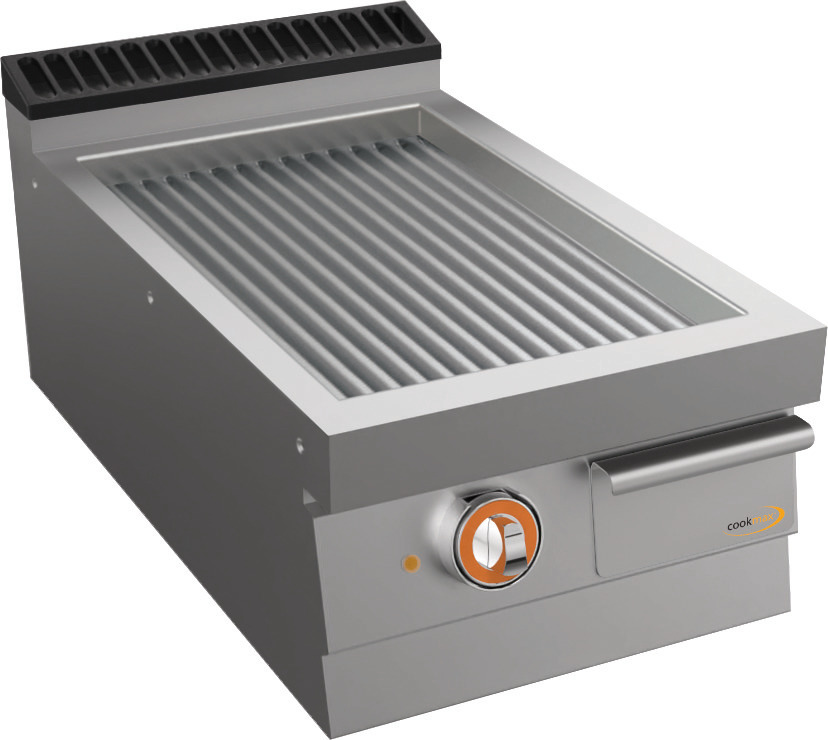 Elektro-Grillplatte, gerillt, 1 Heizzone