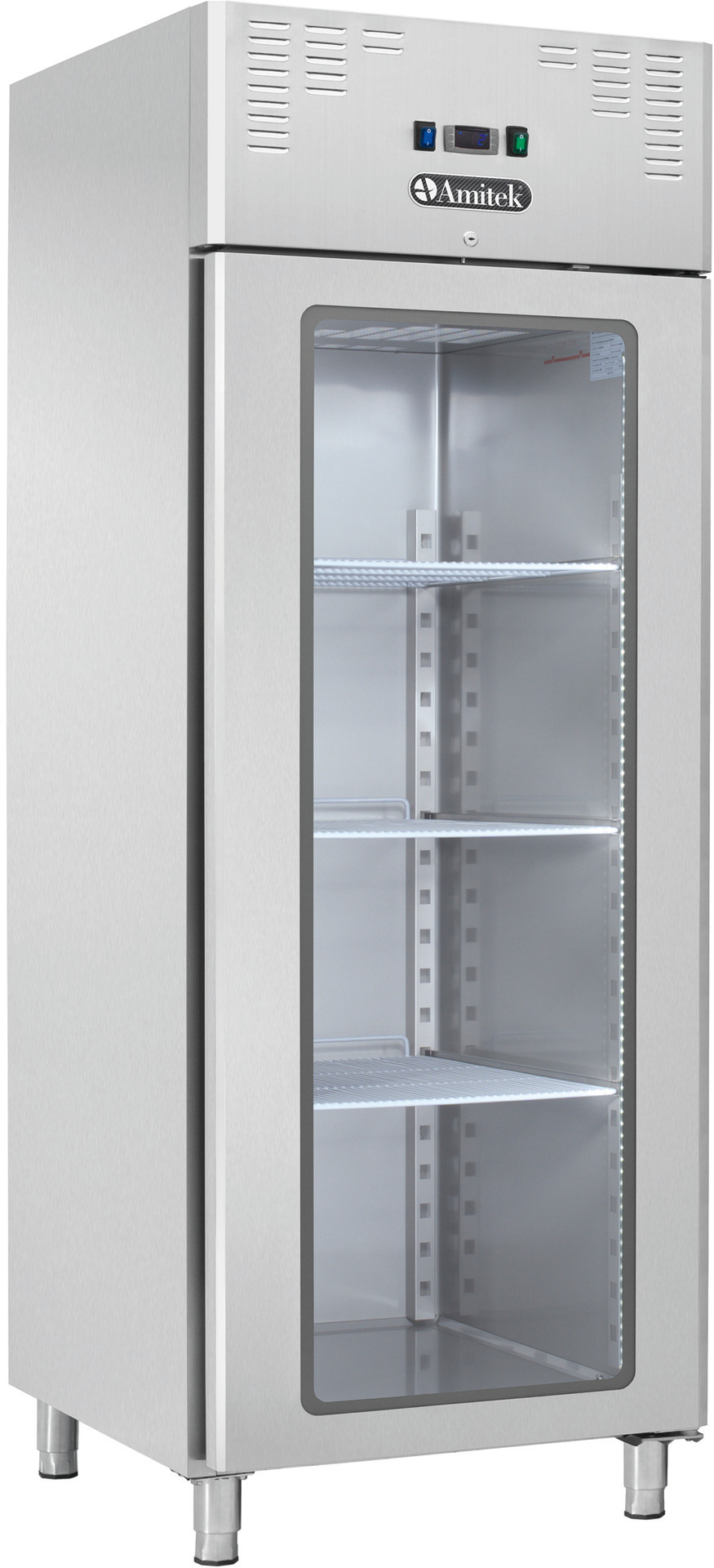 Kühlschrank Glastür, 700 l, GN 2/1