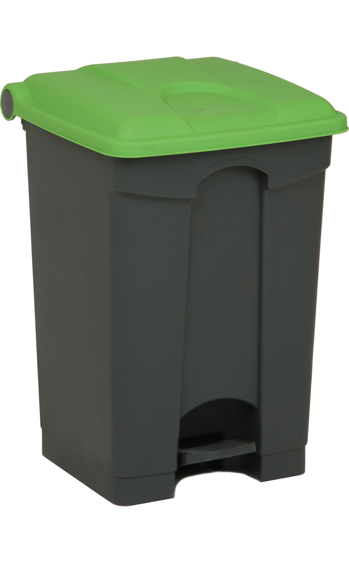 Treteimer 45 l rechteckig grau / grün 398 x 410 x 600 mm