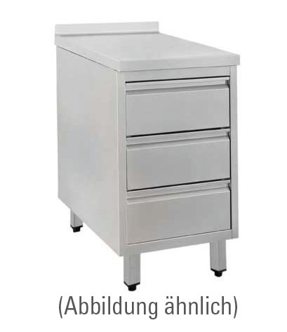 Schubladenschrank 50 mm Aufkantung 480 x 700 x 850 mm