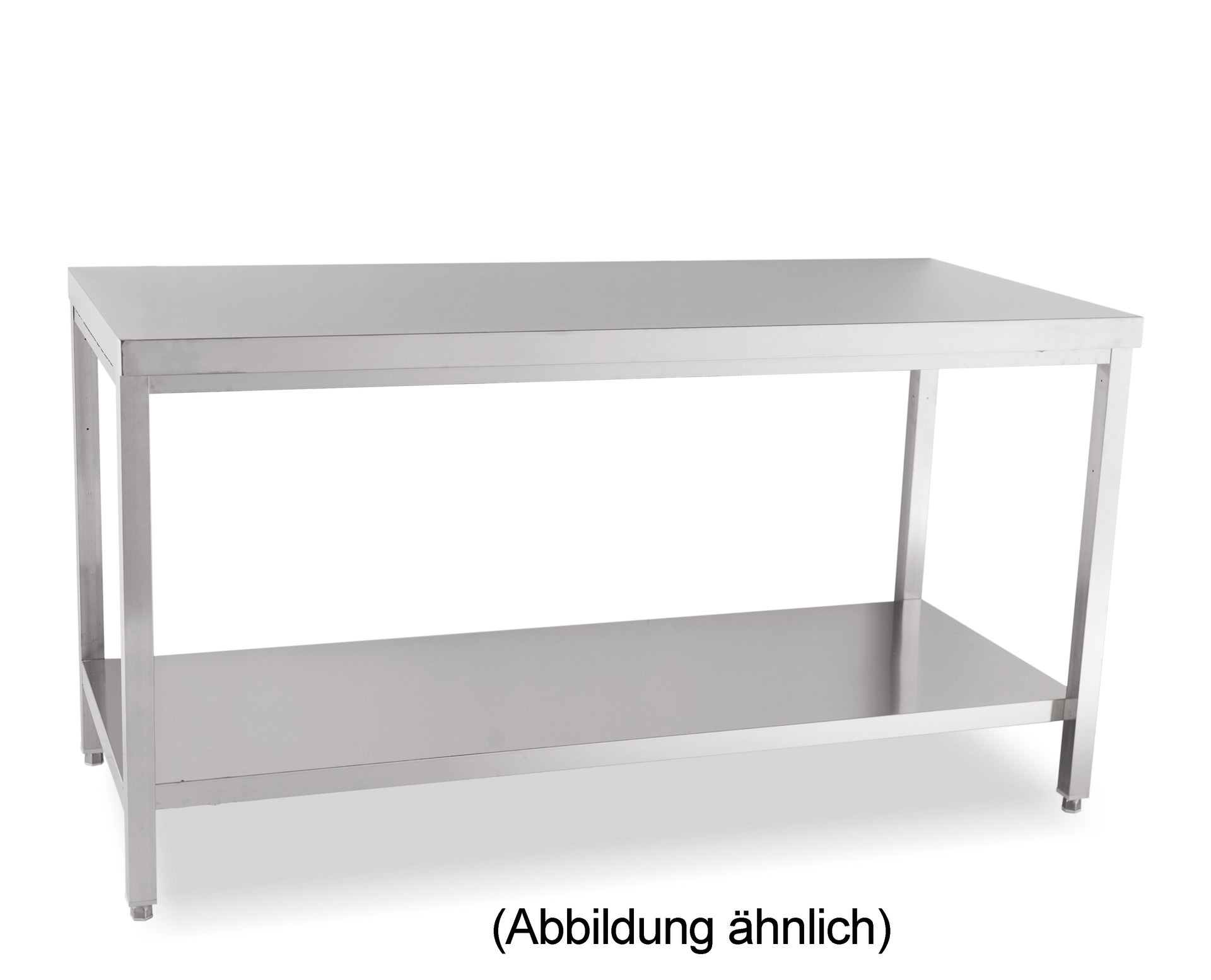 Arbeitstisch verschweißt Ablageboden ohne Aufkantung 1300 x 600 x 850 mm