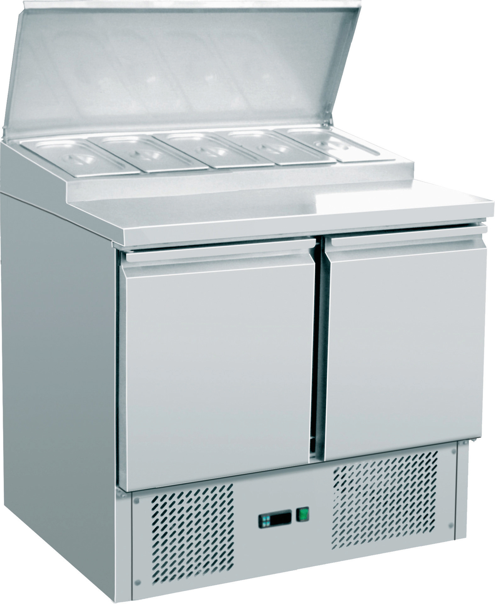 Saladette GN 1/1 2 Türen Edelstahl