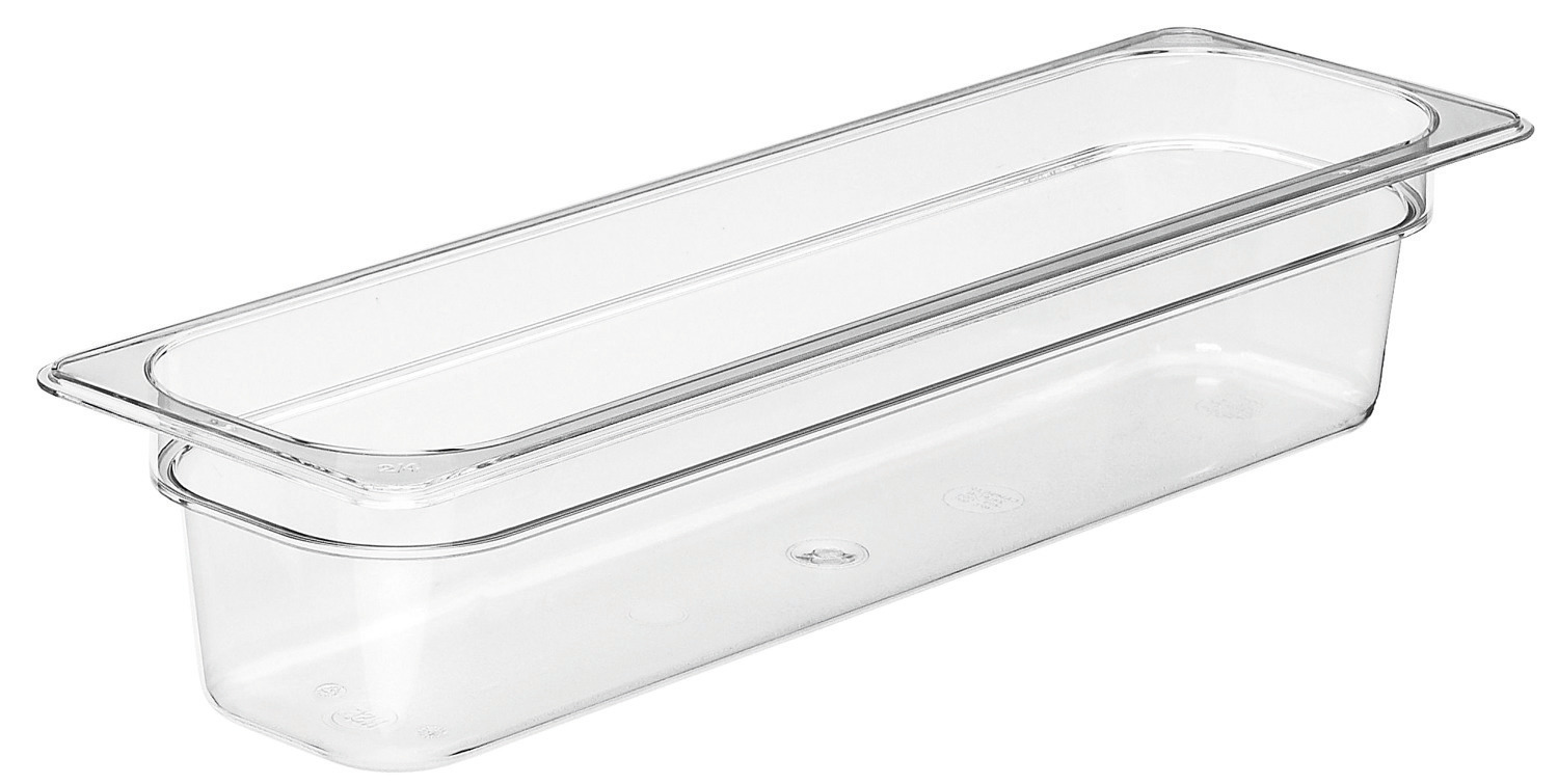 GN-Behälter GN 2/4 530 x 162 x 100 mm Polycarbonat transparent