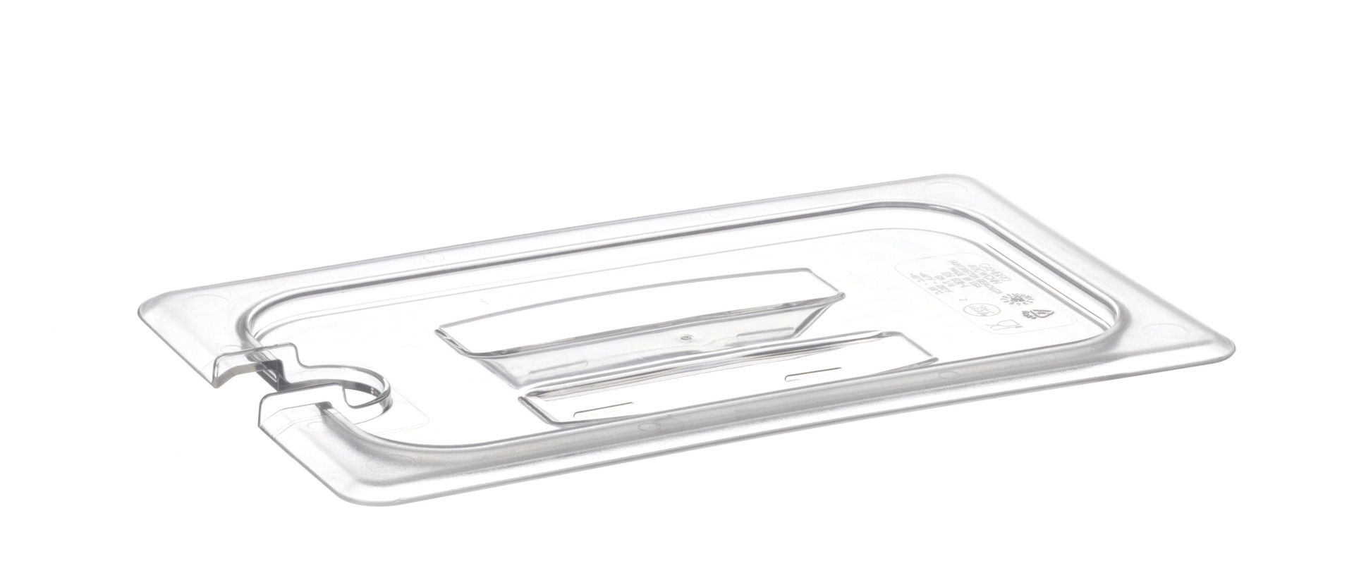 GN-Deckel GN 1/4 265 x 162 mm Griff und Aussparung Polycarbonat transparent