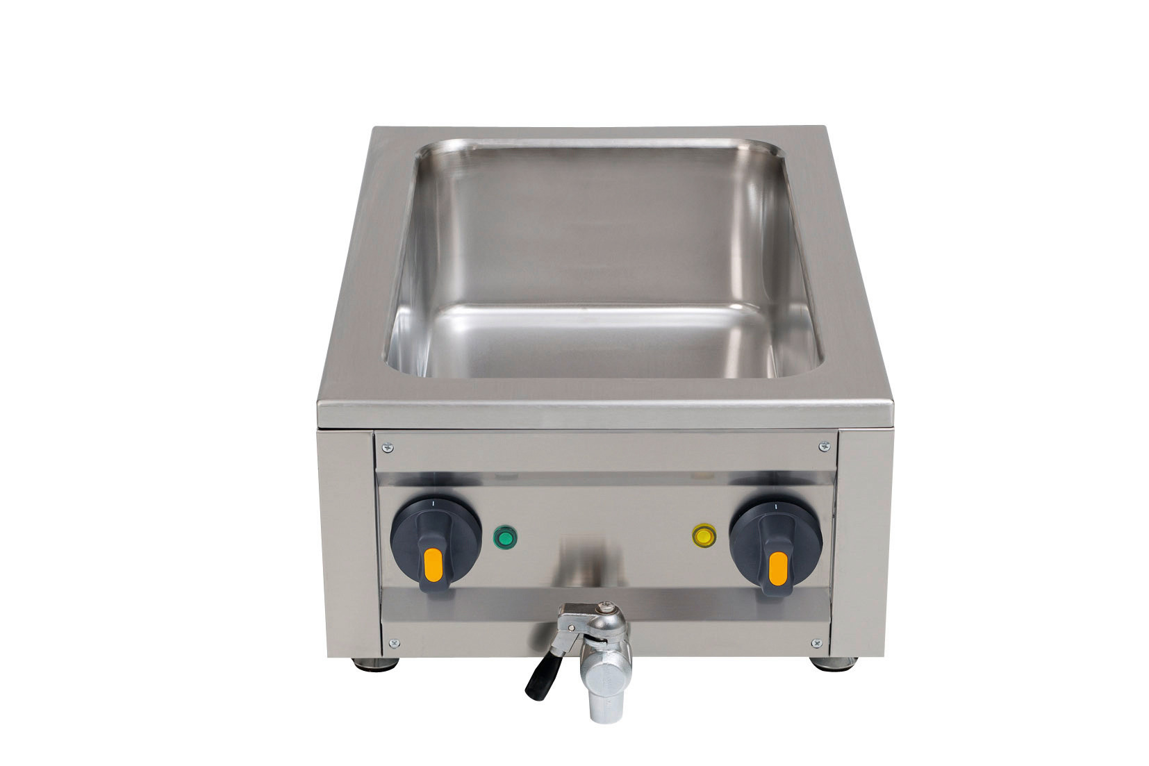 Elektro-Bain-Marie 1 x GN 1/1 H=150 mm Ablaufhahn 400 x 600 x 200 mm