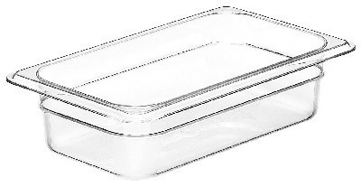 GN-Behälter GN 1/4 265 x 162 x 65 mm Polycarbonat transparent