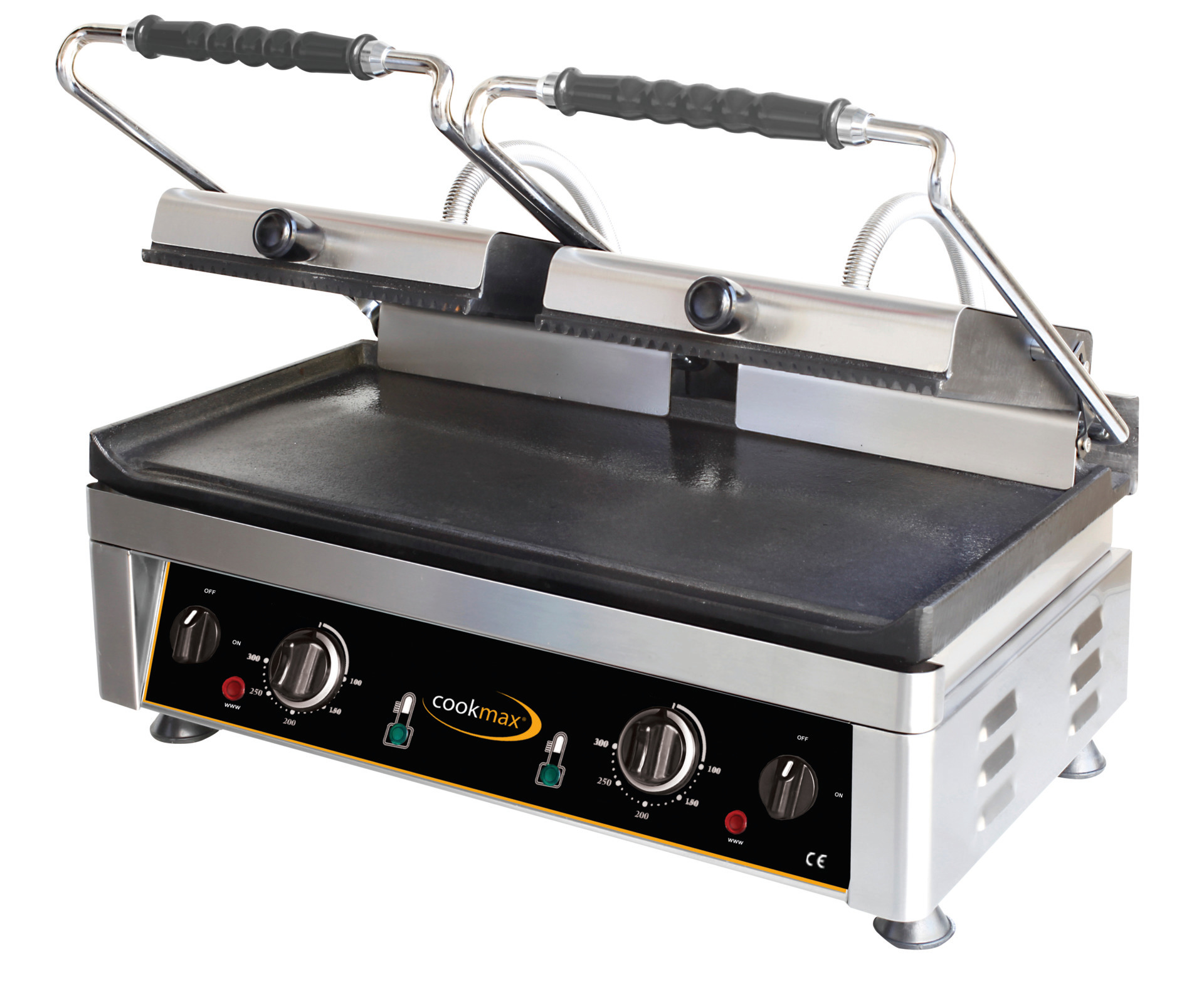 Elektro-Kontaktgrill oben gerillt + unten glatt 560 x 440 x 300 mm