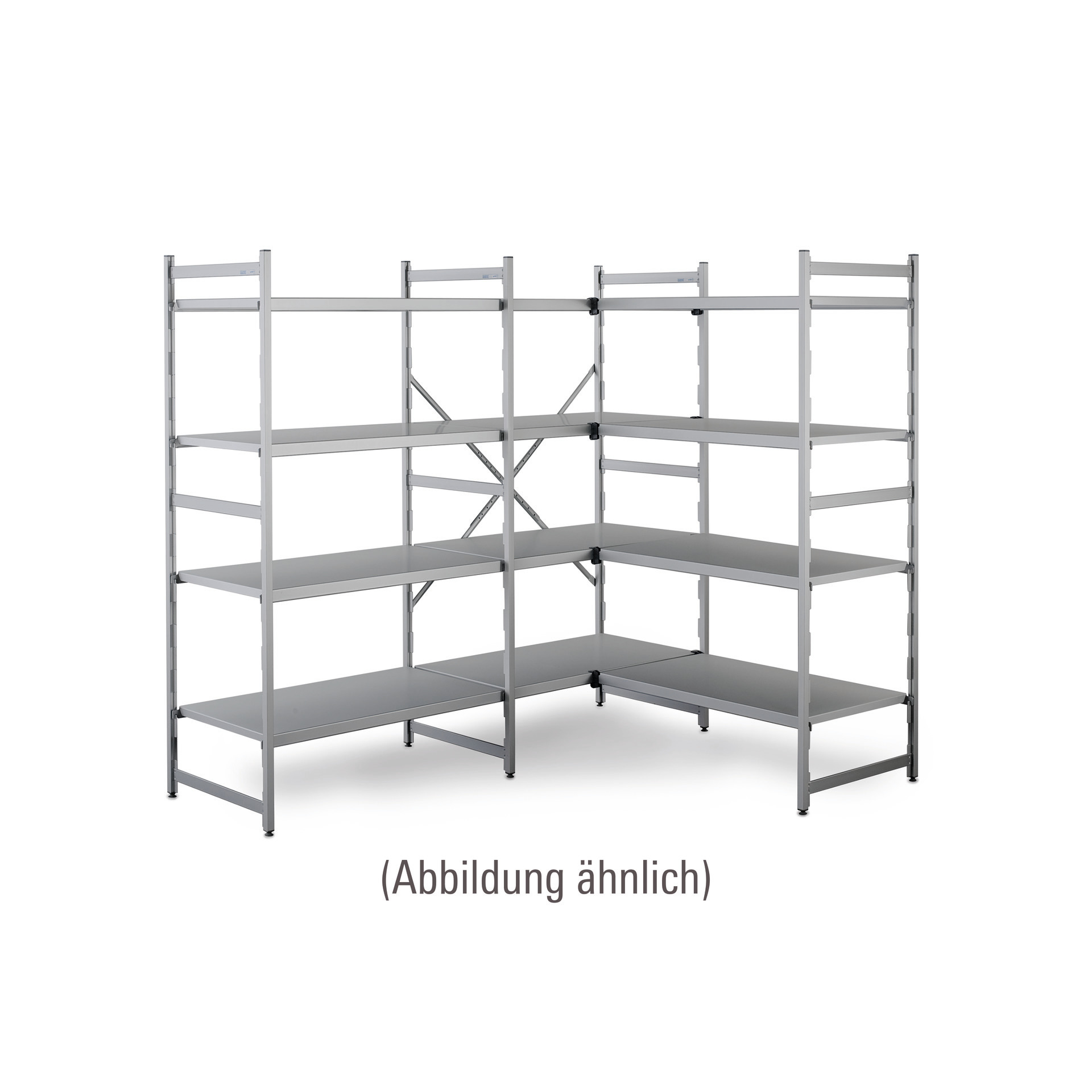 NORM 20 - Aluminium-Anbauregal 1175 x 500 x 1800 mm