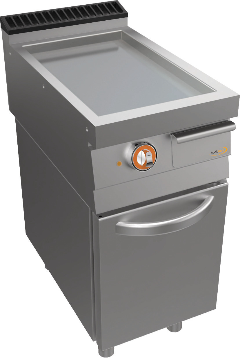 Elektro-Grillplatte, glatt, Unterbau Türen