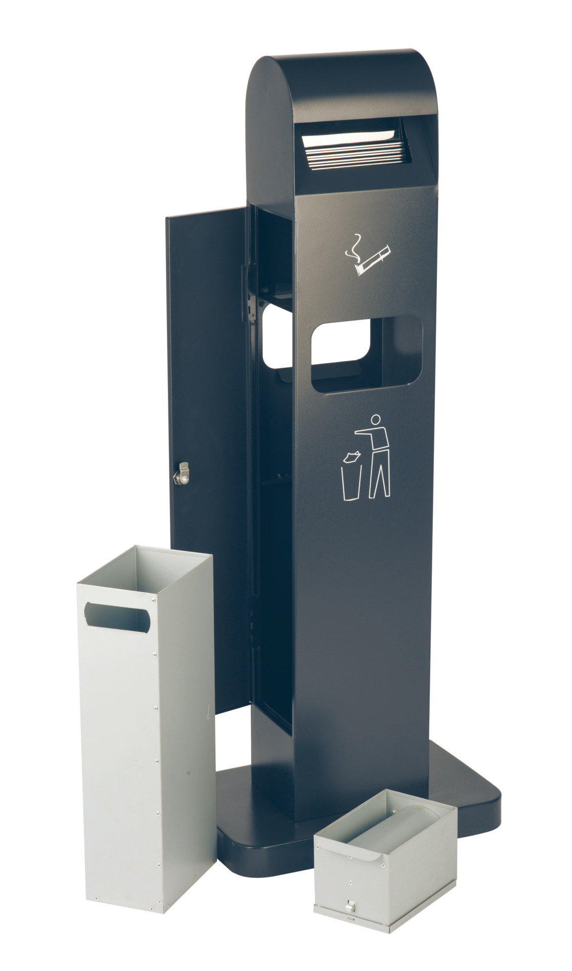 Standascher-/ Abfalleimer-Säule 12,5 l