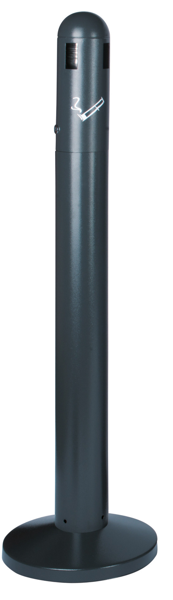 Standascher-Säule 3 l rund dunkelgrau 300 x 300 x 1080 mm
