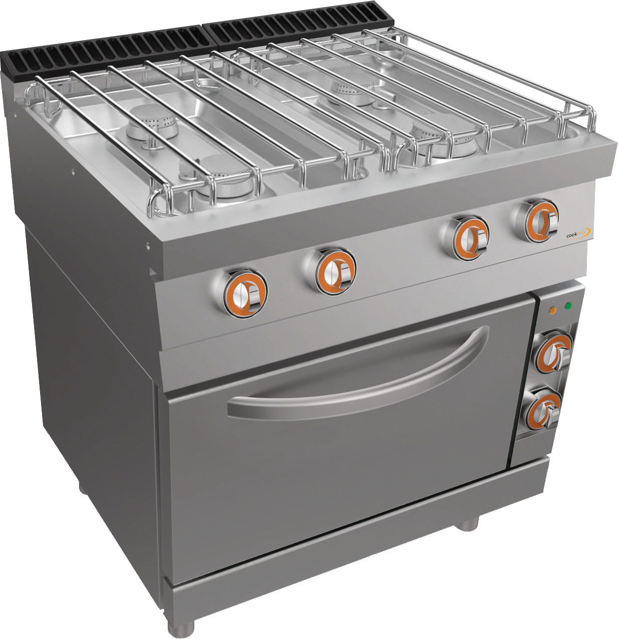 Gas-Herd, 4 Brenner, Elektro-Backofen