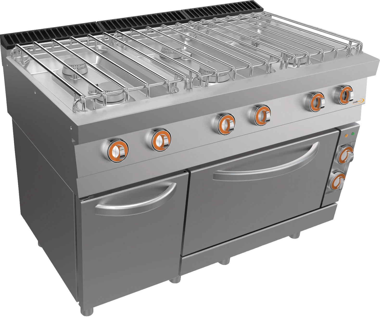 Gas-Herd, 6 Brenner, Elektro-Backofen