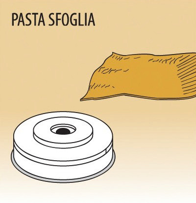 Matrize Pasta Sfoglia für Nudelmaschine 516001, MPF1,5