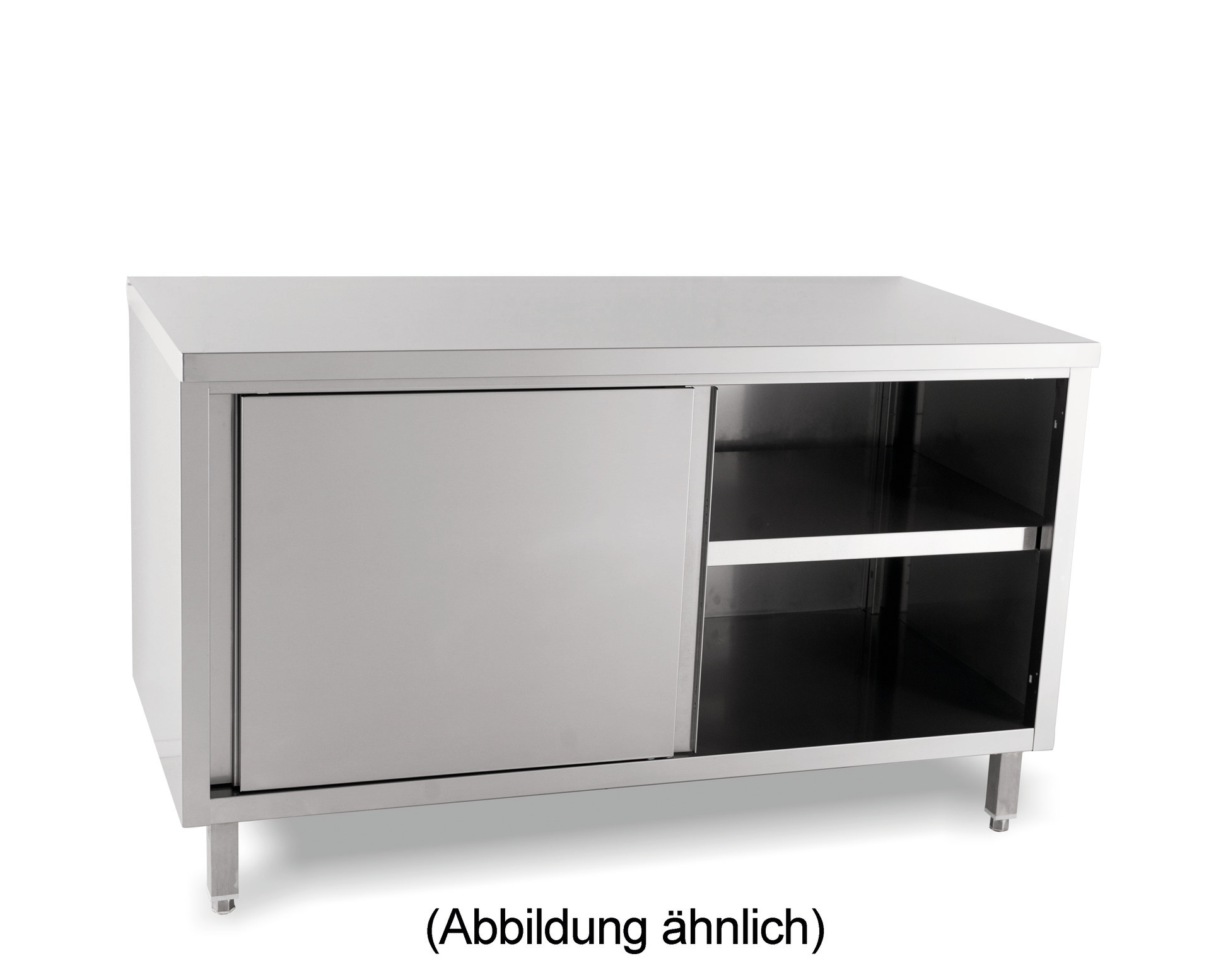 Durchreicheschrank Schiebetüren ohne Aufkantung 1800 x 600 x 850 mm