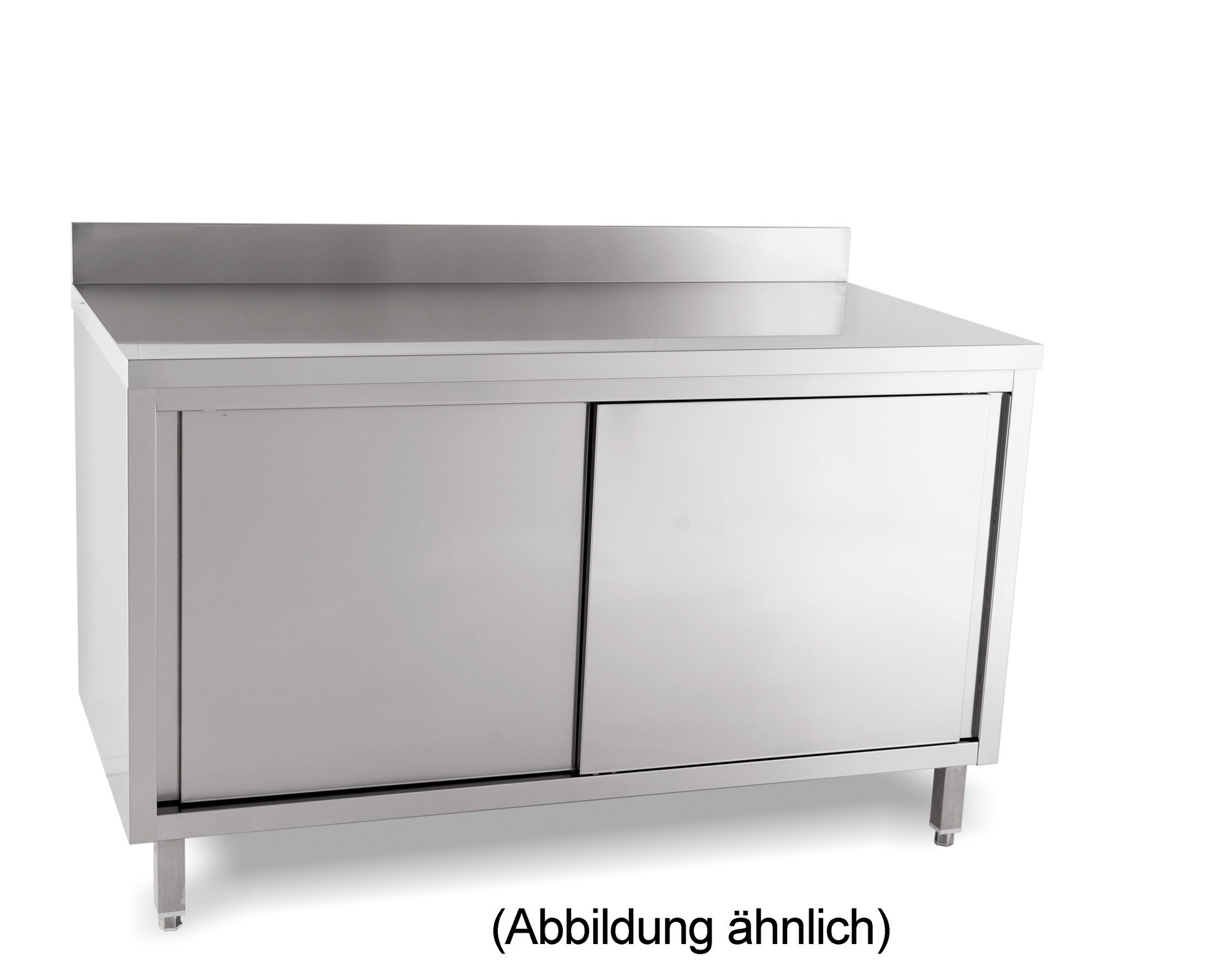 Arbeitsschrank Schiebetüren  50 mm Aufkantung 1000 x 600 x 850 mm