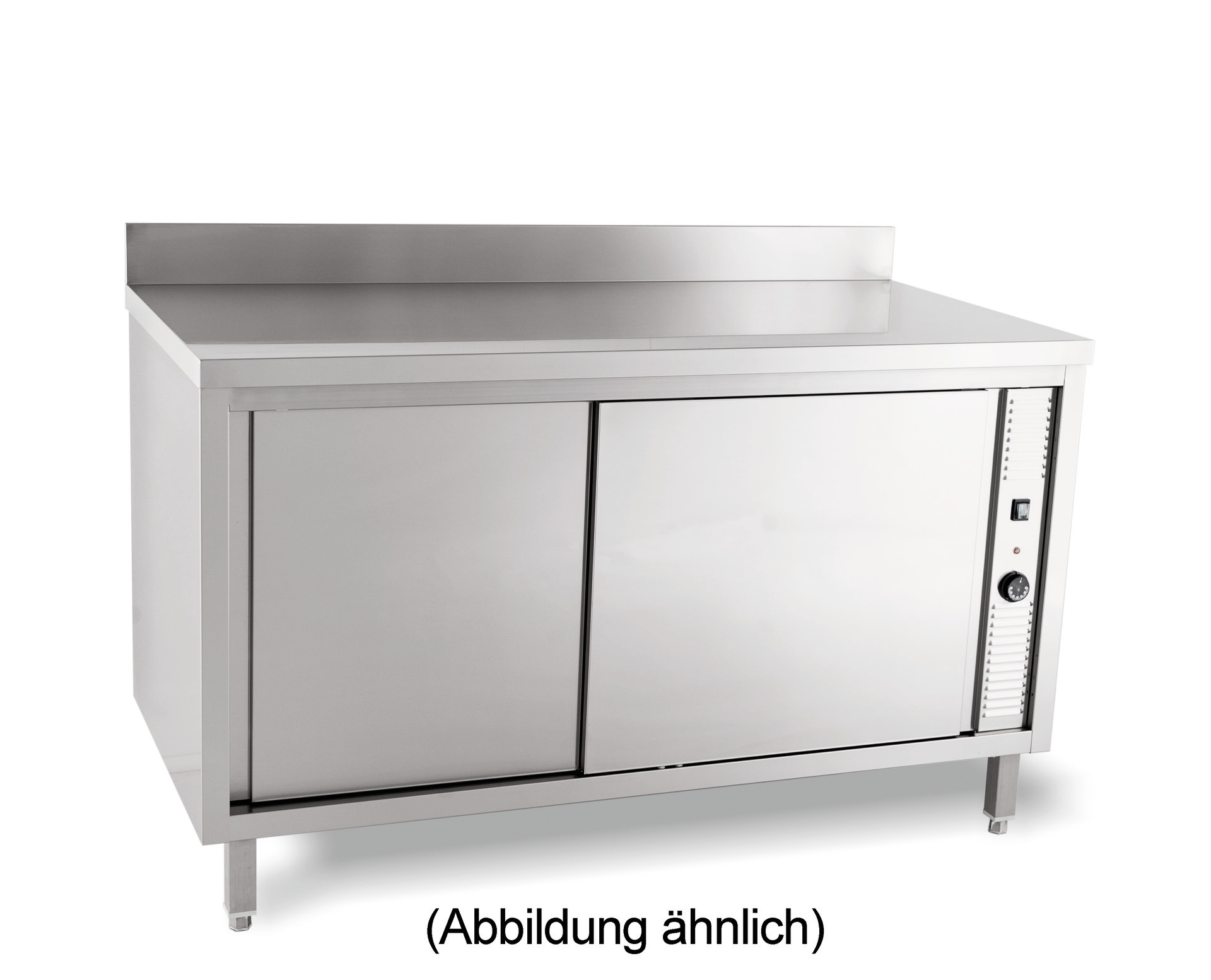 Wärmeschrank Flügeltüren 50 mm Aufkantung 1000 x 700 x 850 mm