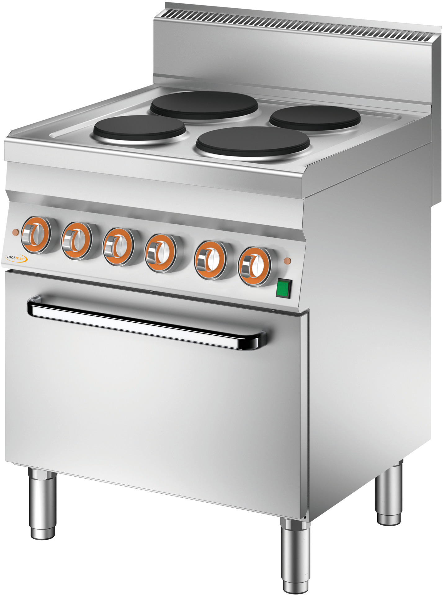 Elektro-Herd, Hochleistung, 4 Platten Elektro-Umluftbackofen