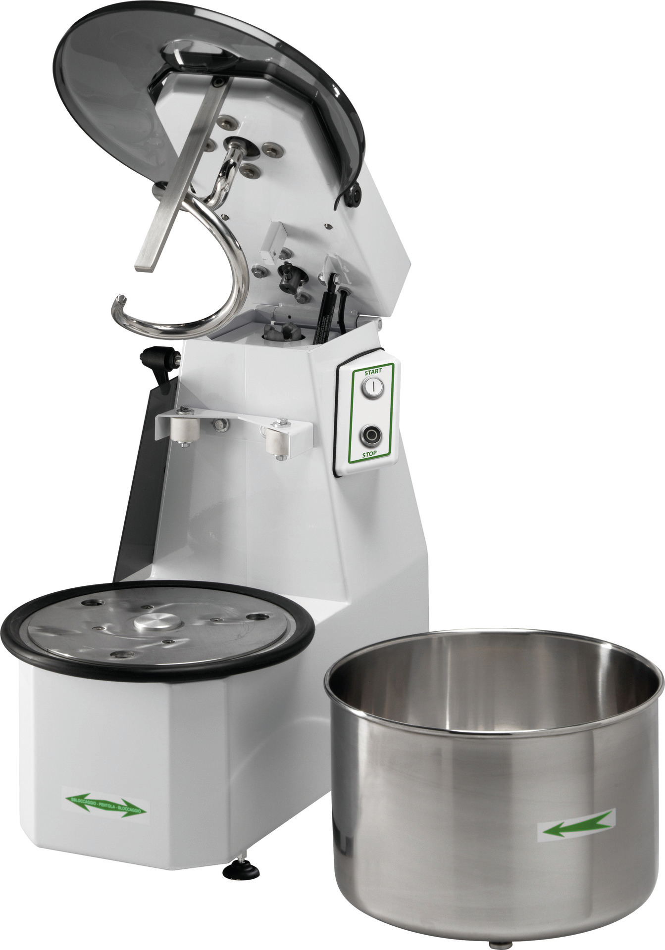 eigkneter Auslaufmodell für 12 kg / 16 l mit;anhebbarem Kopf + herausnehmbarer W