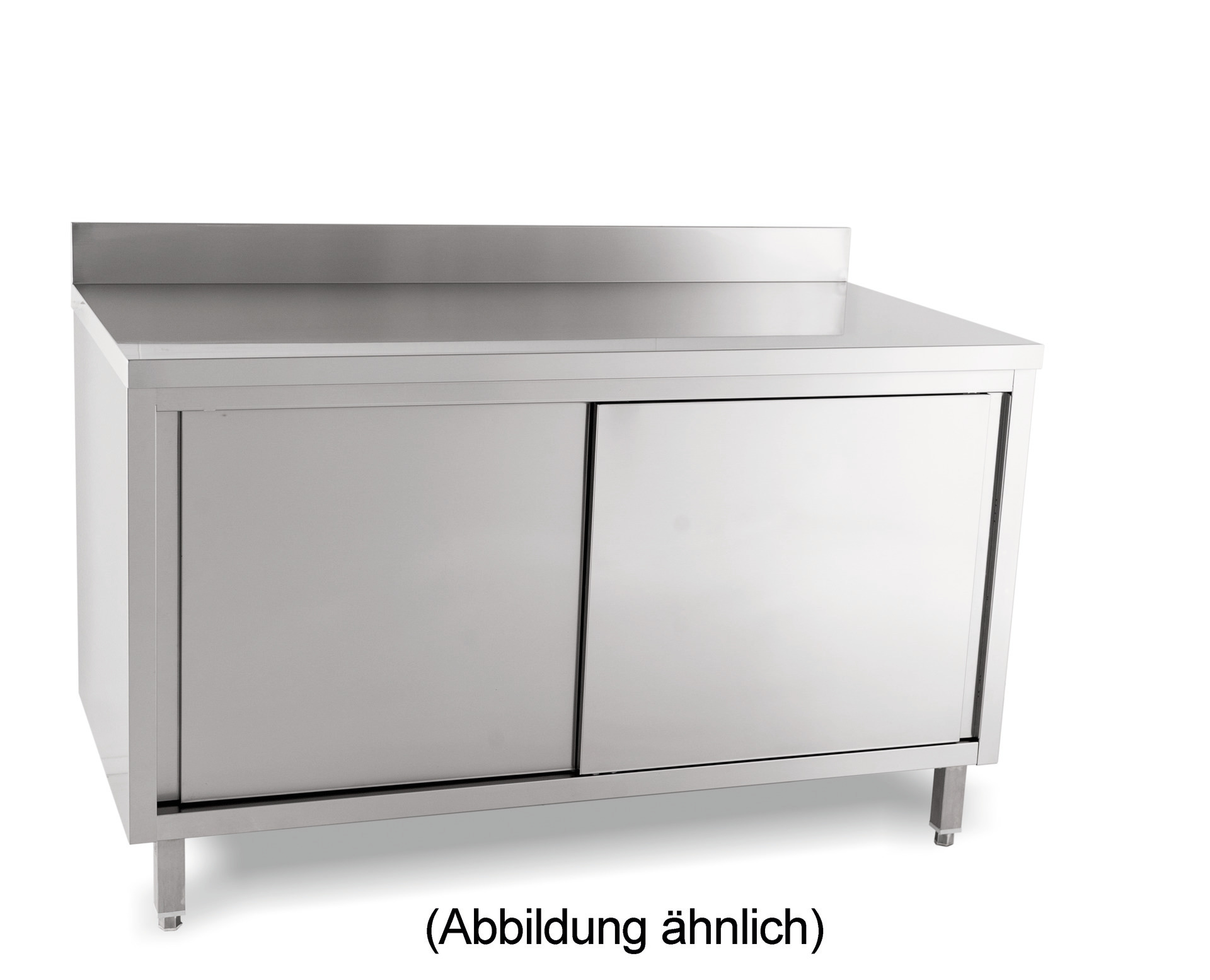 Arbeitsschrank Schiebetüren  50 mm Aufkantung 1400 x 700 x 850 mm