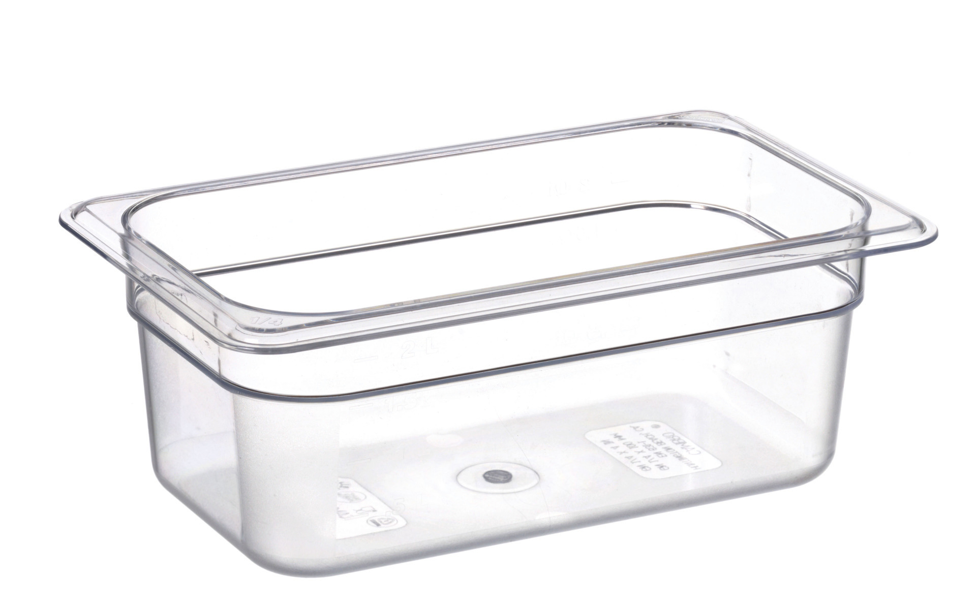 GN-Behälter GN 1/4 265 x 162 x 100 mm Polycarbonat transparent