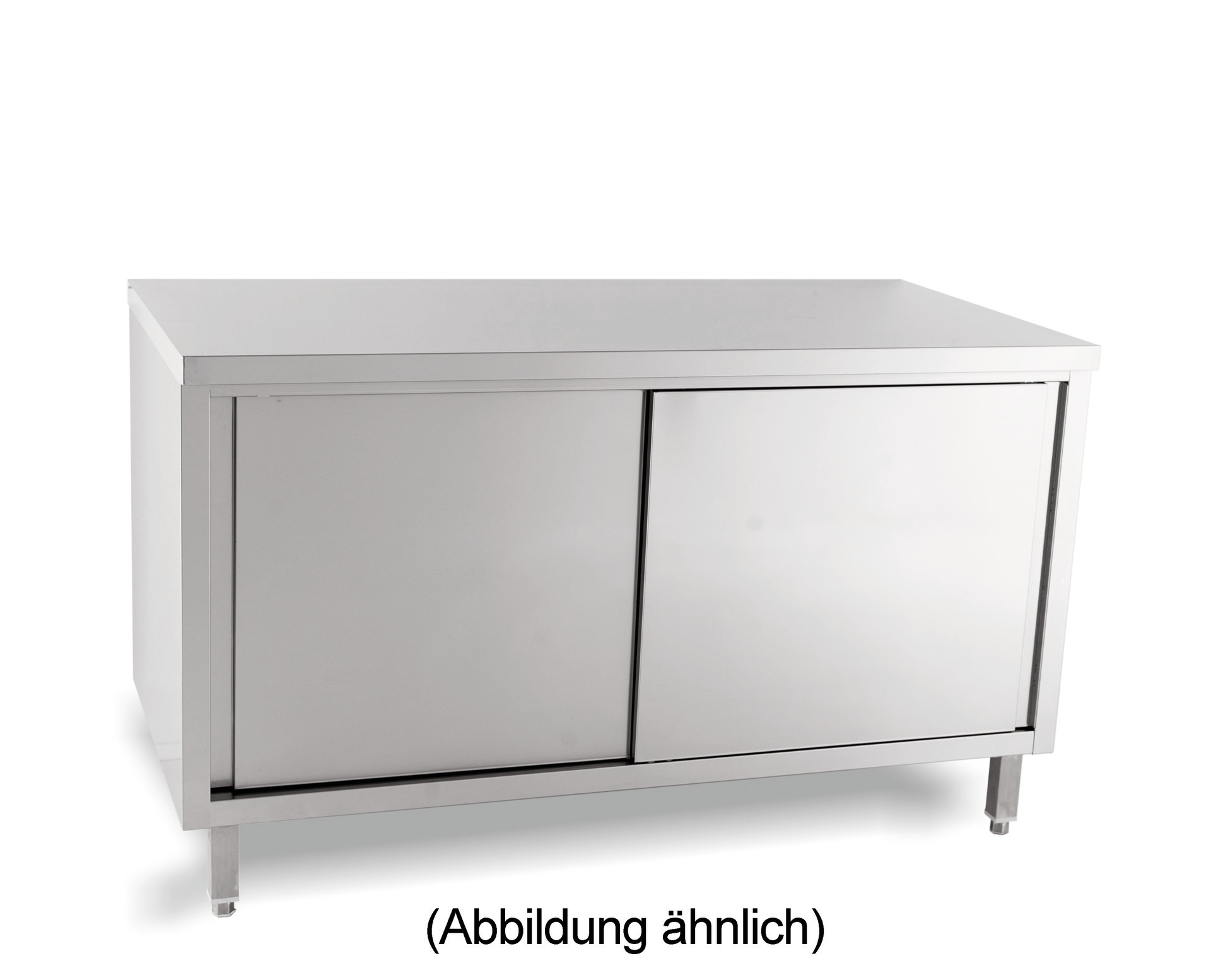 Arbeitsschrank Schiebetüren ohne Aufkantung 1000 x 700 x 850 mm