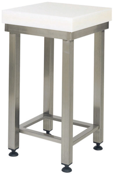 Hackblock Polyethylen Untergestell 500 x 500 x 880 mm