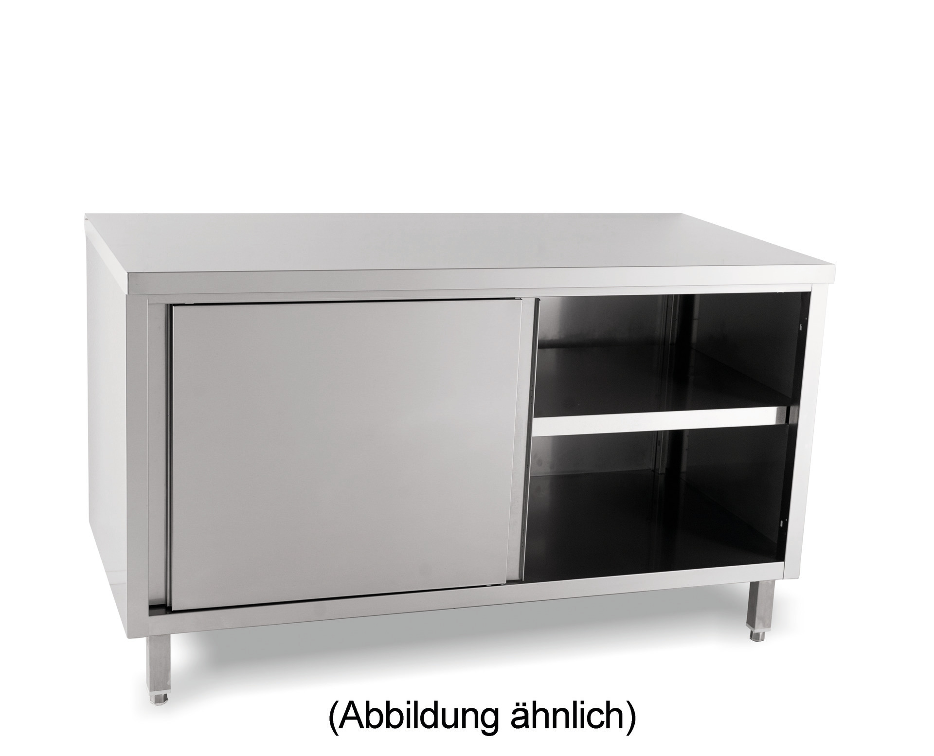 Durchreicheschrank Schiebetüren ohne Aufkantung 1200 x 700 x 850 mm