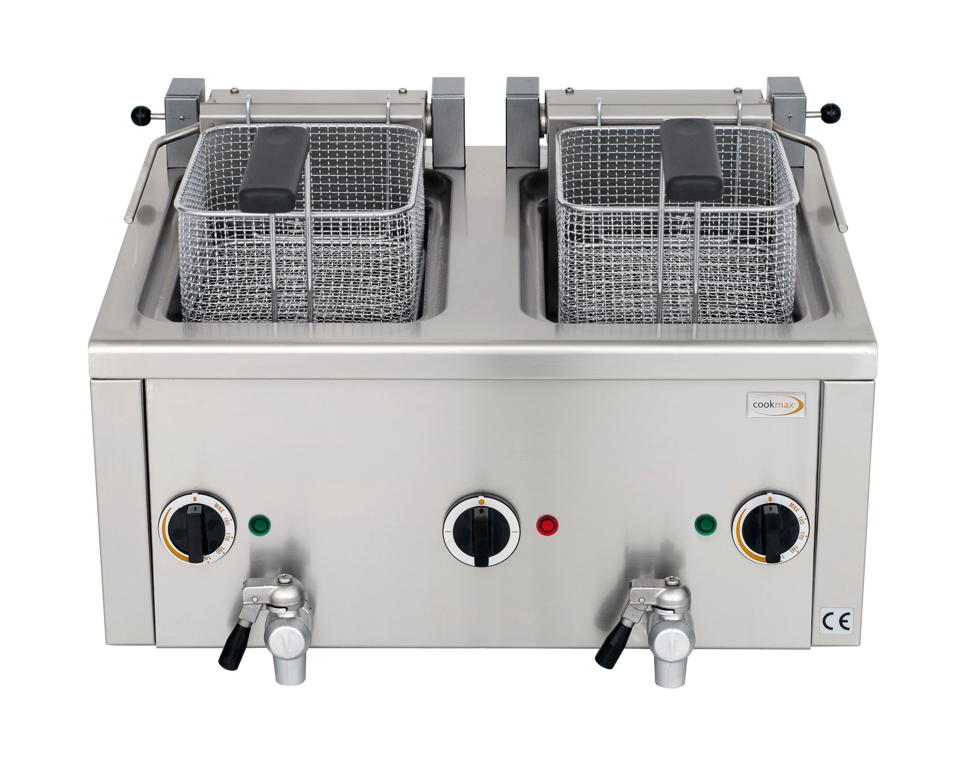 Elektro-Fritteuse 2 x 6 l Ablasshahn , 400V