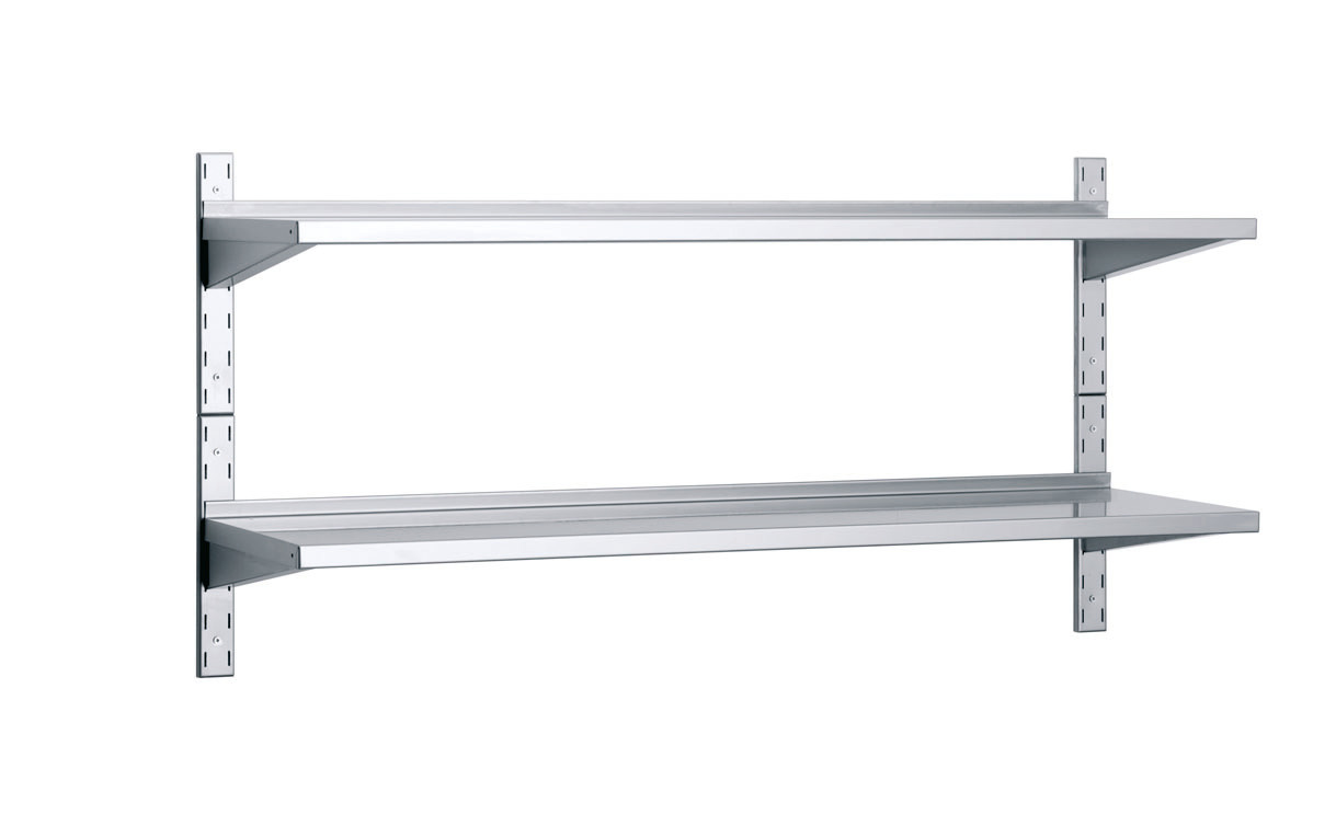 2 Wandborde Wandkonsolen  20 mm Aufkantung 800 x 300 x 700 mm