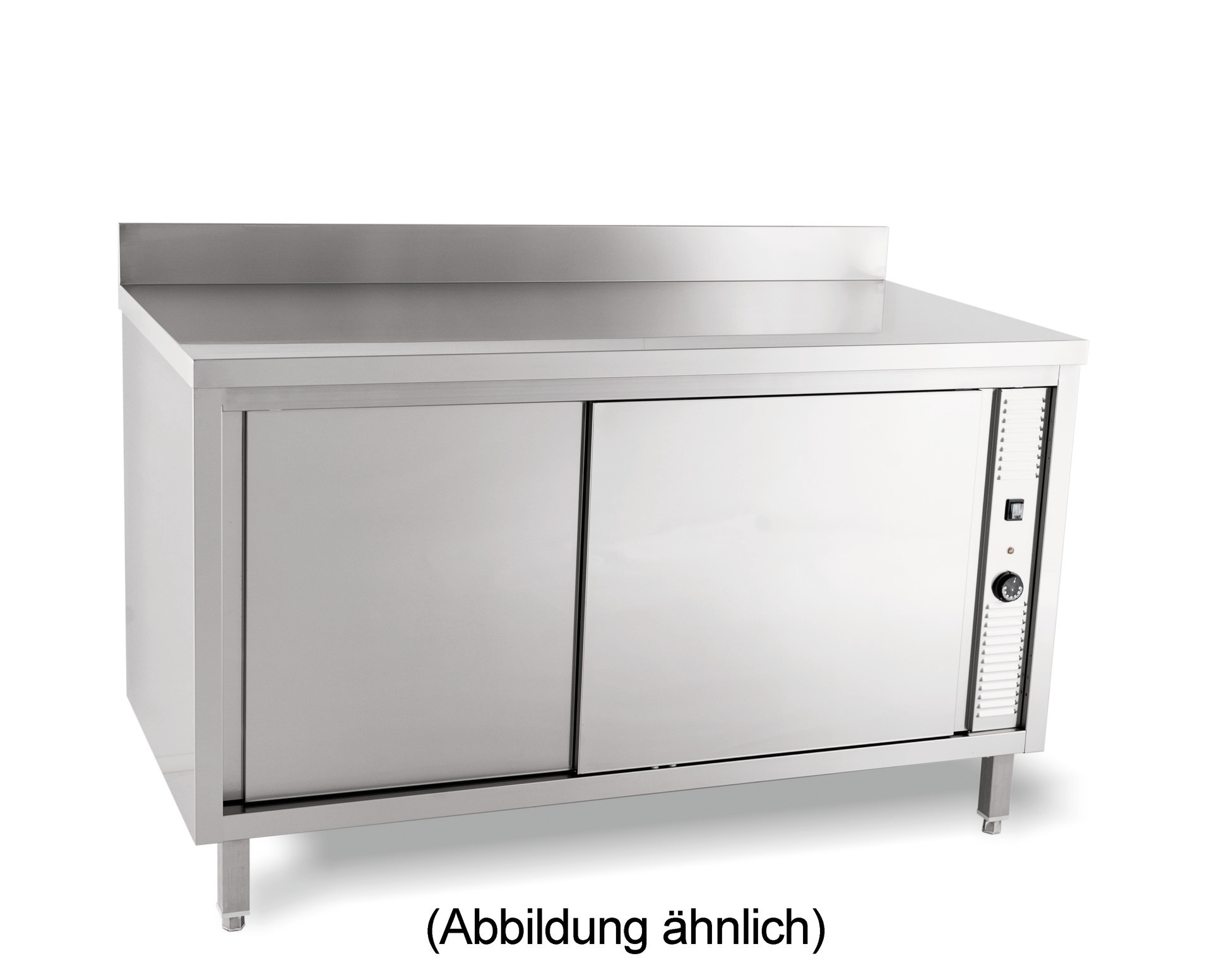 Wärmeschrank Schiebetüren 50 mm Aufkantung 1400 x 600 x 850 mm