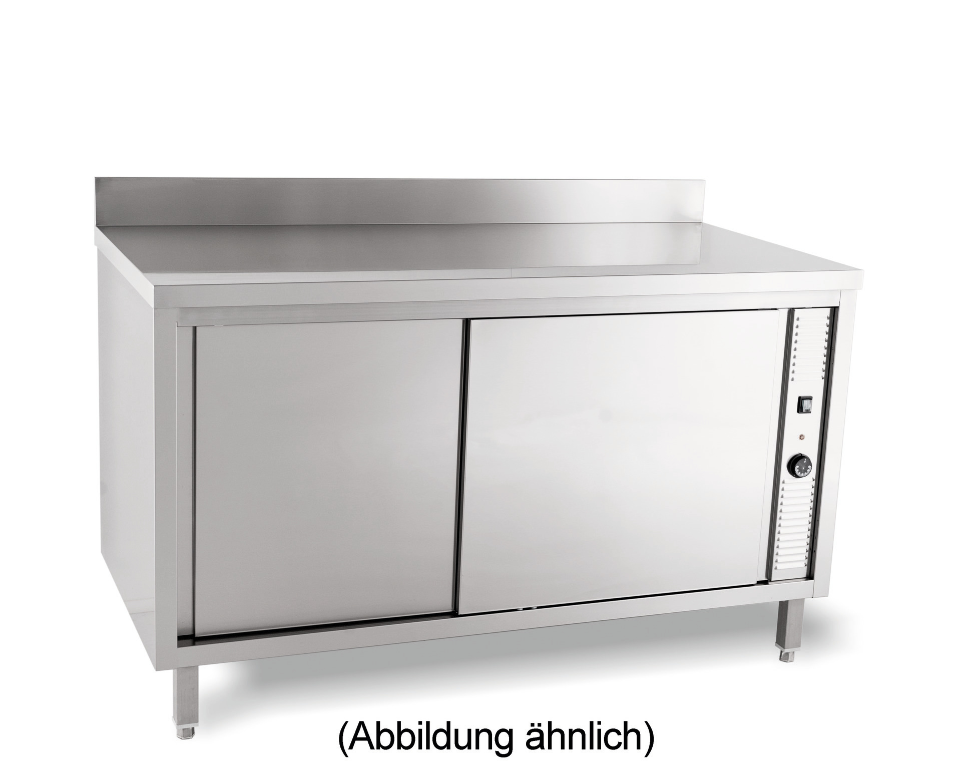 Wärmeschrank Schiebetüren 50 mm Aufkantung 1600 x 700 x 850 mm