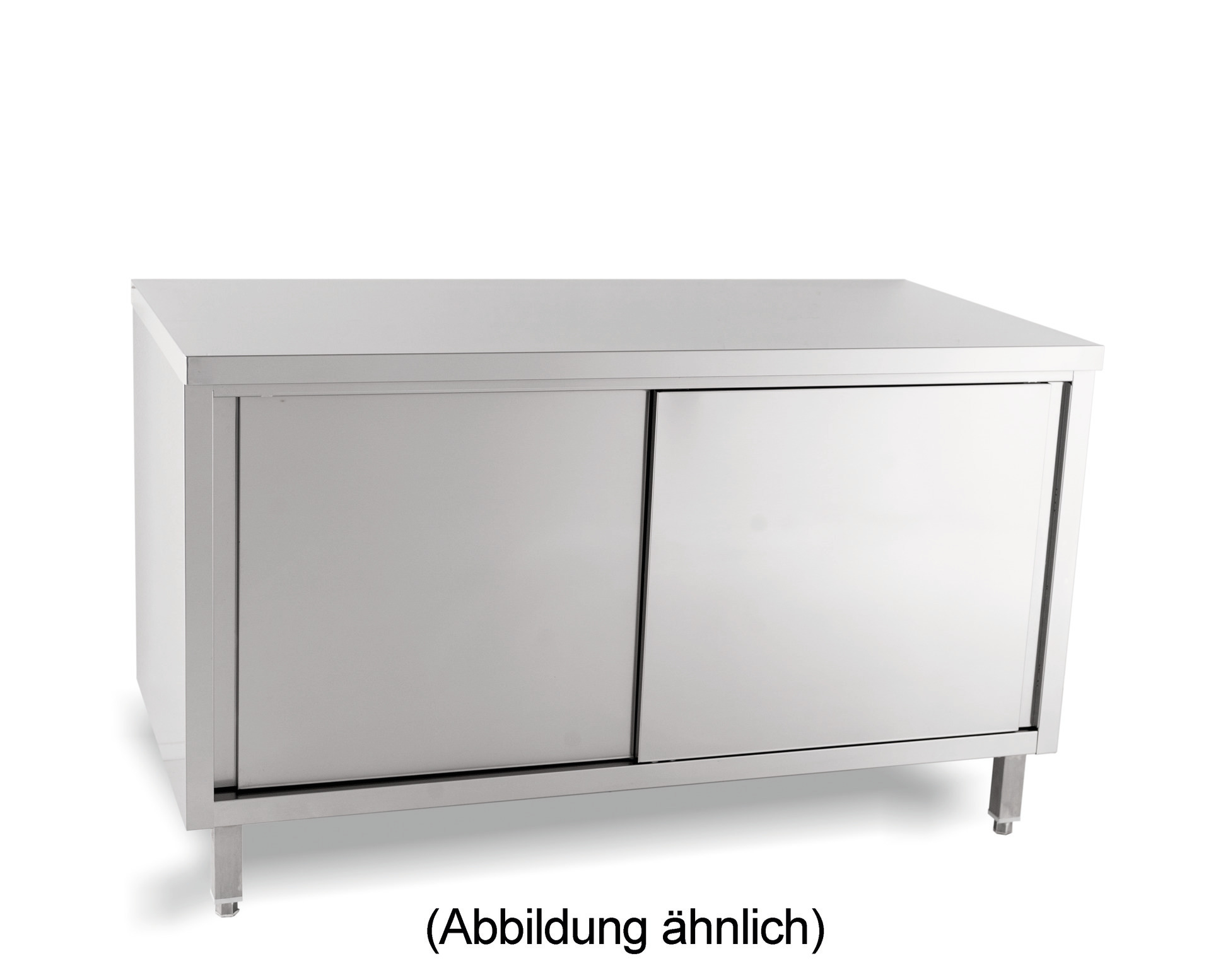 Arbeitsschrank Schiebetüren ohne Aufkantung 1800 x 700 x 850 mm