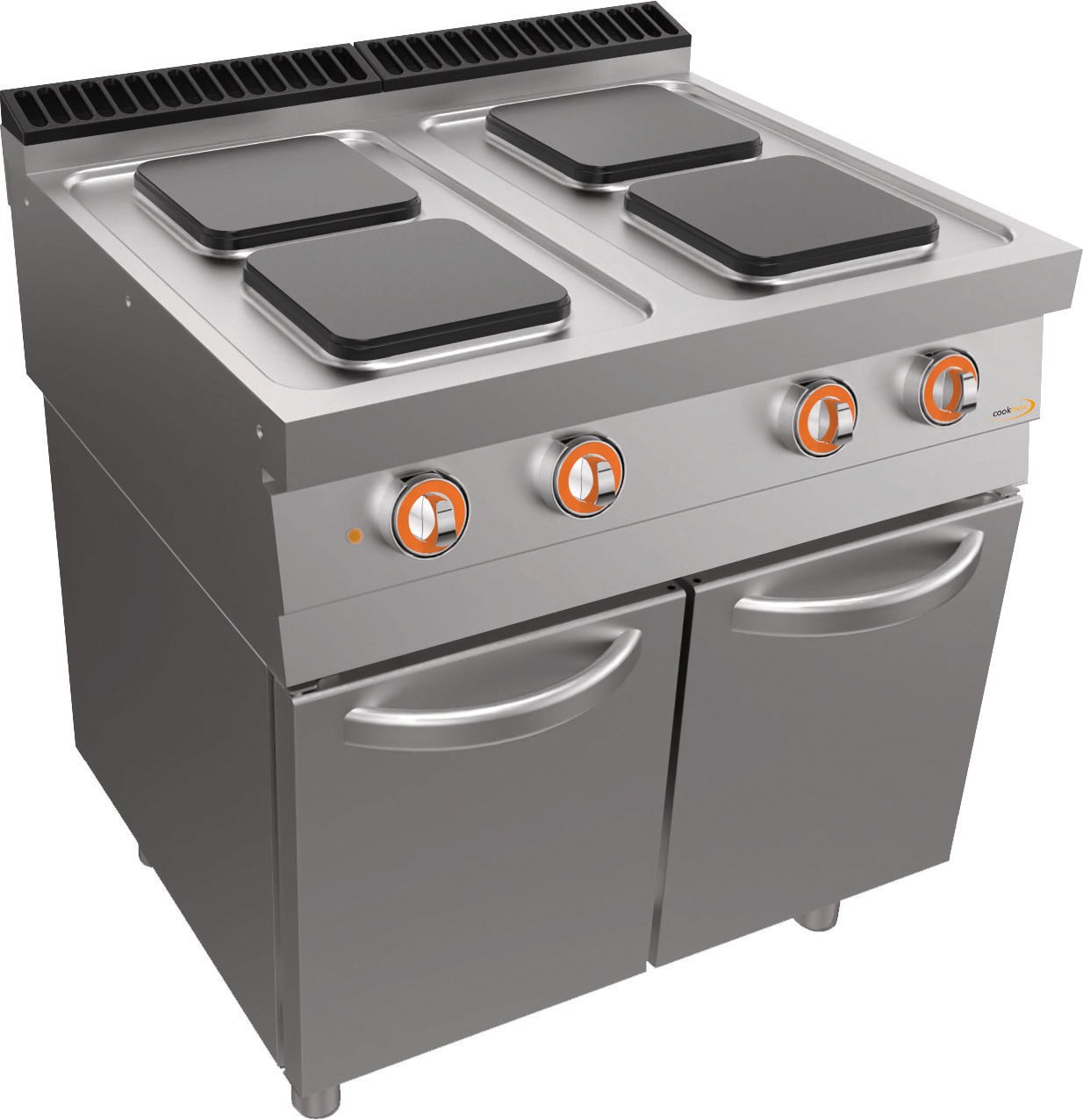 Elektro-Herd, 4 Platten, Unterbau Türen