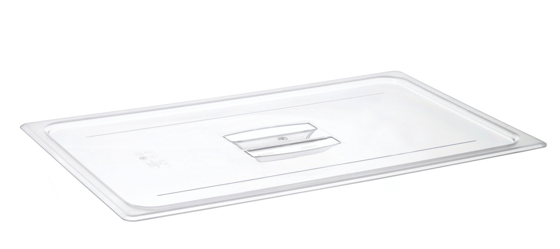 GN-Deckel GN 1/1 530 x 325 mm Griff ohne Aussparung Polycarbonat transparent