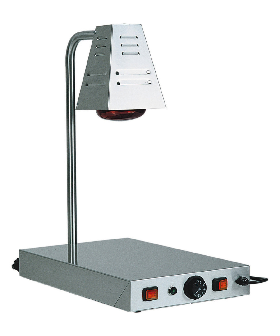 Warmhaltestation Infrarotlampe und beheizter Platte 330 x 580 x 680 mm