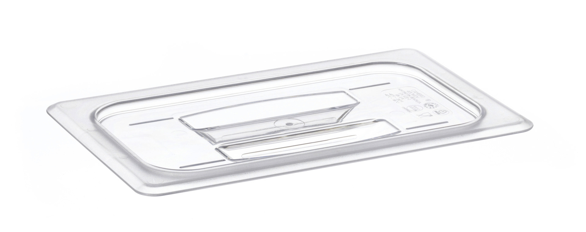 GN-Deckel GN 1/4 265 x 162 mm Griff ohne Aussparung Polycarbonat transparent